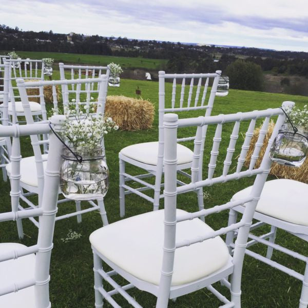 Tiffany Chair Wedding Ceremony Package (42 pieces) – Crystal Doll Bridal &  Events Hire