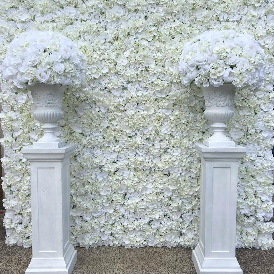 FlowerWall & Floral Pedestal Deal - Crystal Doll Bridal