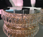 LUX Statement Gold & Crystal Mirror Cake Stands - Crystal Doll Bridal