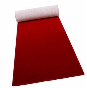 Red Carpet Runner - Ceremony Aisle Runners - Crystal Doll Bridal