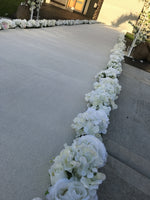White Carpet Runner - Ceremony Aisle Runners - Crystal Doll Bridal