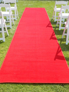 Red Carpet Runner - Ceremony Aisle Runners - Crystal Doll Bridal