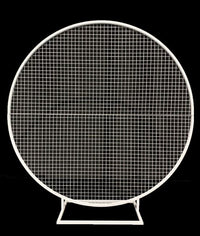 Plain Round Mesh Backdrop - Crystal Doll Bridal