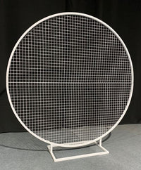 Plain Round Mesh Backdrop - Crystal Doll Bridal