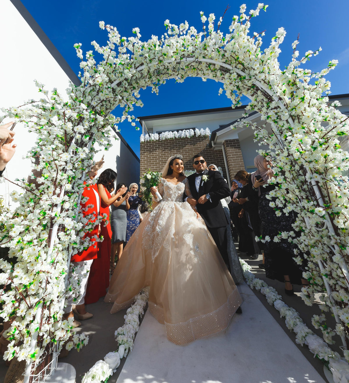 Cherry Blossom Arch - Crystal Doll Bridal