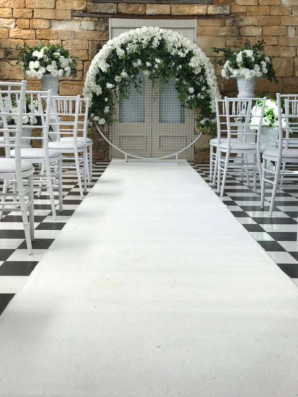DELUXE Floral Mesh Backdrop - Crystal Doll Bridal