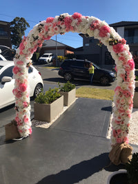 NEW! Pink Candy Wedding Arch - Crystal Doll Bridal