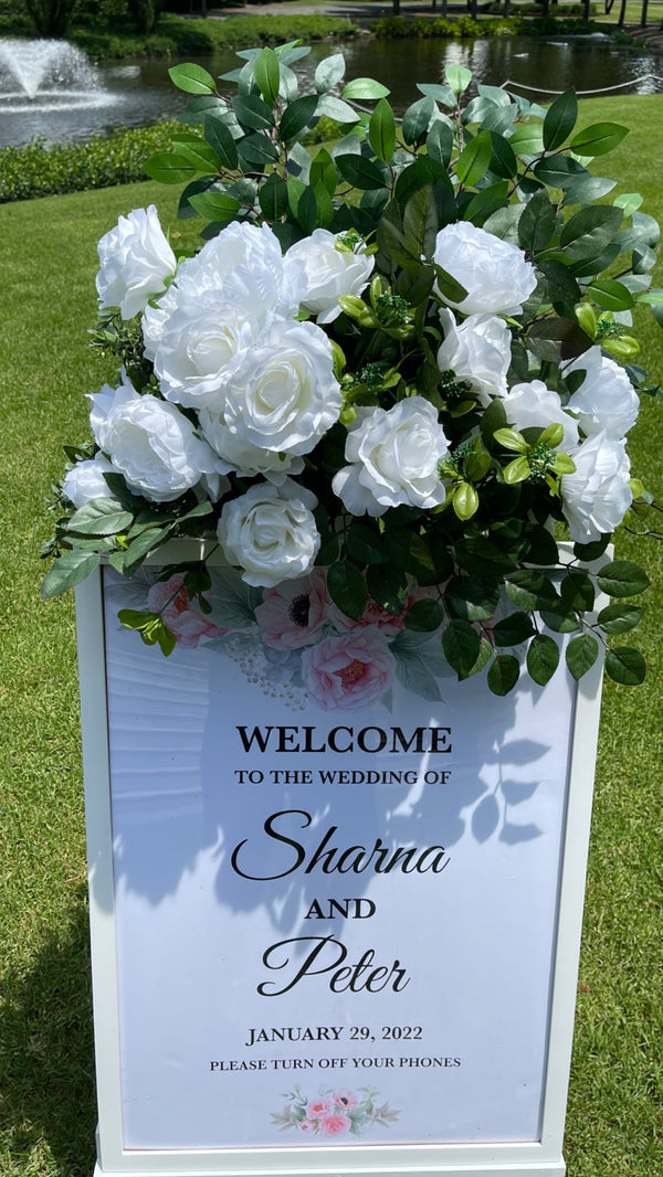 White Wooden Frame Easel & A1 Signage Frame