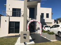 NEW! Pink Candy Wedding Arch - Crystal Doll Bridal