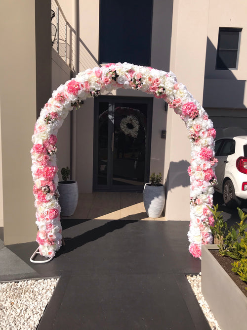 NEW! Pink Candy Wedding Arch - Crystal Doll Bridal