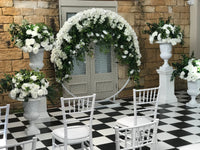 DELUXE Floral Mesh Backdrop - Crystal Doll Bridal