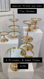 Plinths & Cake Trays Package - Crystal Doll Bridal