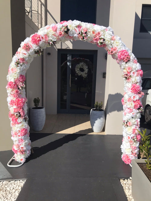 NEW! Pink Candy Wedding Arch - Crystal Doll Bridal