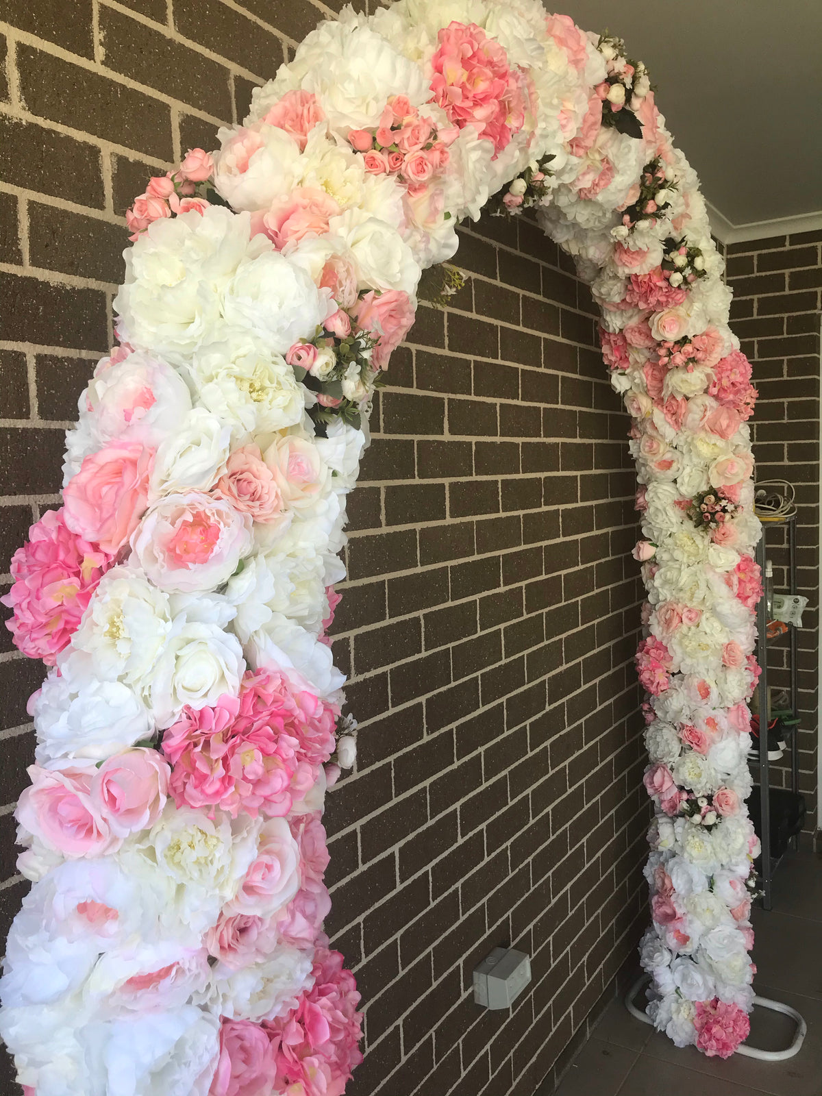 NEW! Pink Candy Wedding Arch - Crystal Doll Bridal