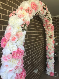 NEW! Pink Candy Wedding Arch - Crystal Doll Bridal