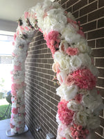 NEW! Pink Candy Wedding Arch - Crystal Doll Bridal