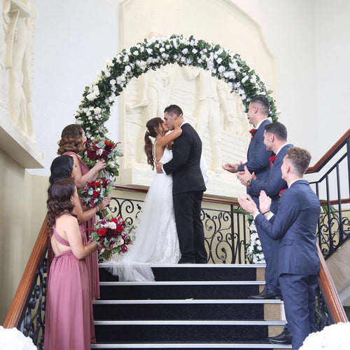 NEW! Rose Garden Wedding Arch - Crystal Doll Bridal